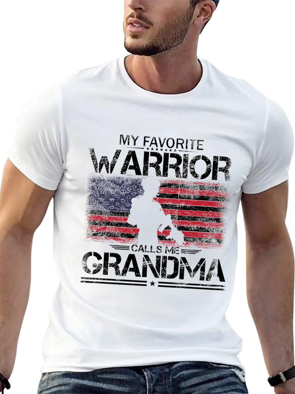 My Favorite Warrior Calls Me Grandma T-Shirt