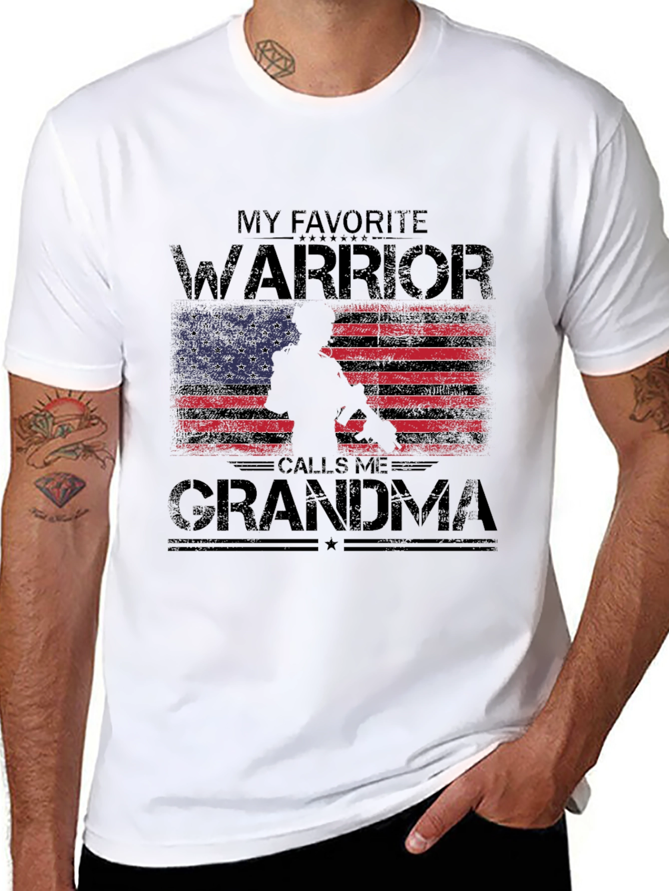 My Favorite Warrior Calls Me Grandma T-Shirt