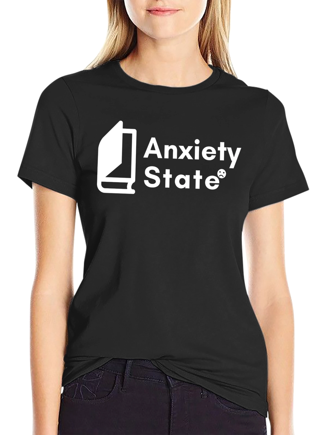 Anxiety State Graphic T-Shirt - Book Design