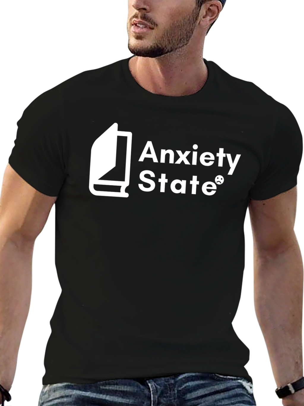 Anxiety State Graphic T-Shirt - Book Design