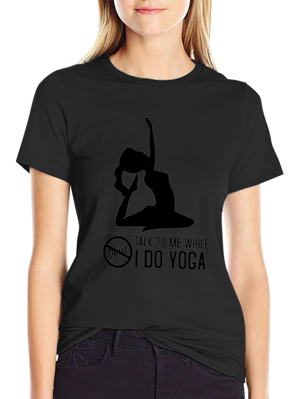 Yoga Silhouette Graphic T-Shirt