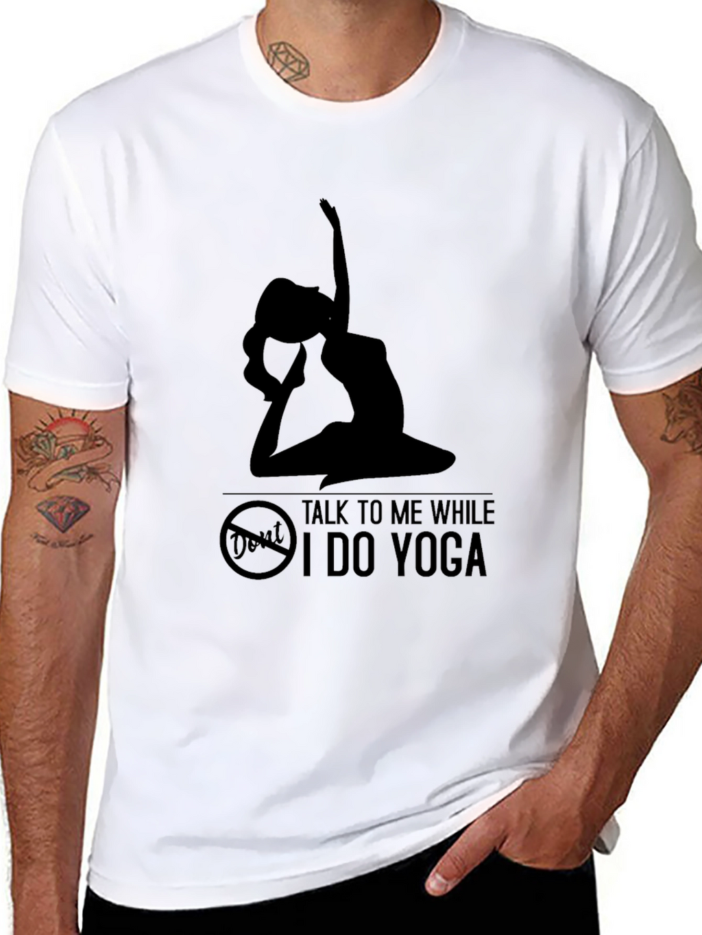 Yoga Silhouette Graphic T-Shirt