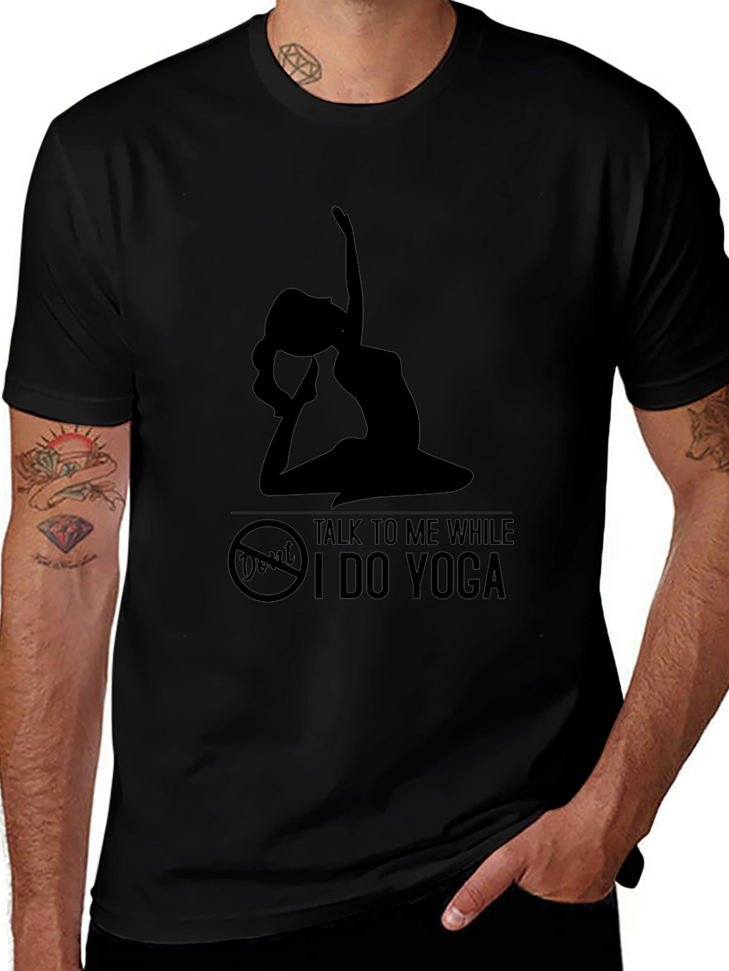 Yoga Silhouette Graphic T-Shirt