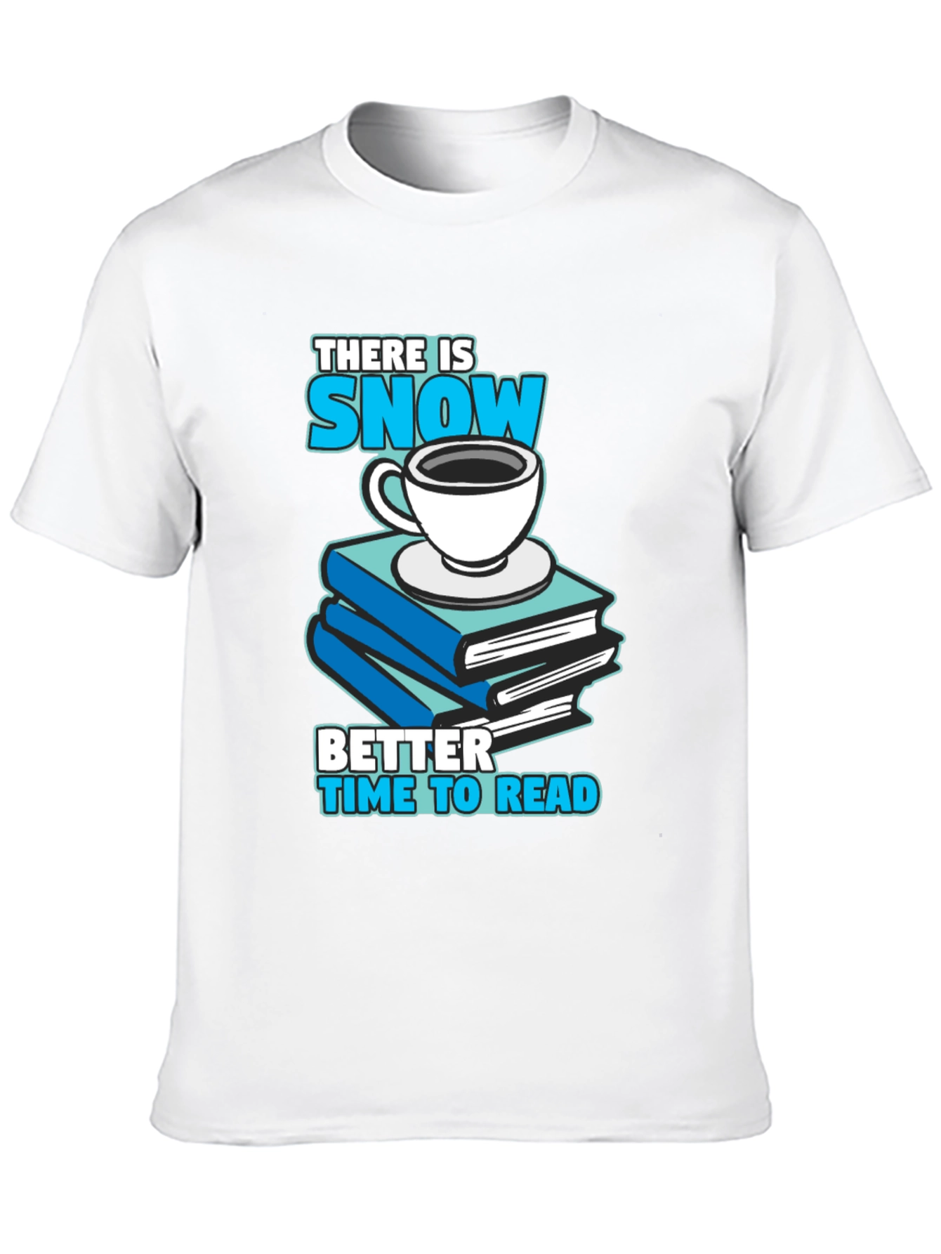 Snow Day Reading T-Shirt: Books & Coffee