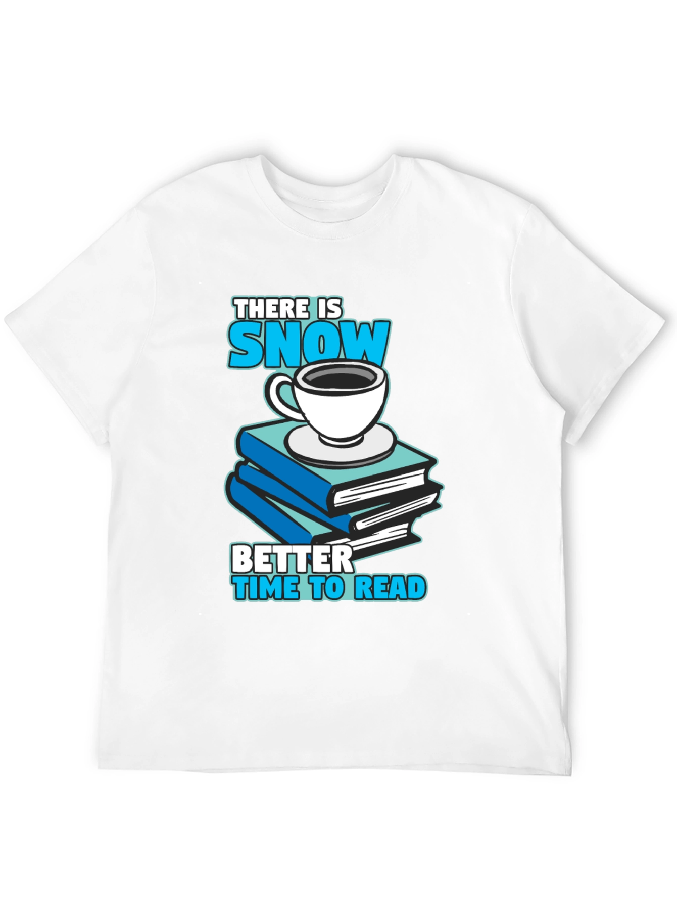 Snow Day Reading T-Shirt: Books & Coffee