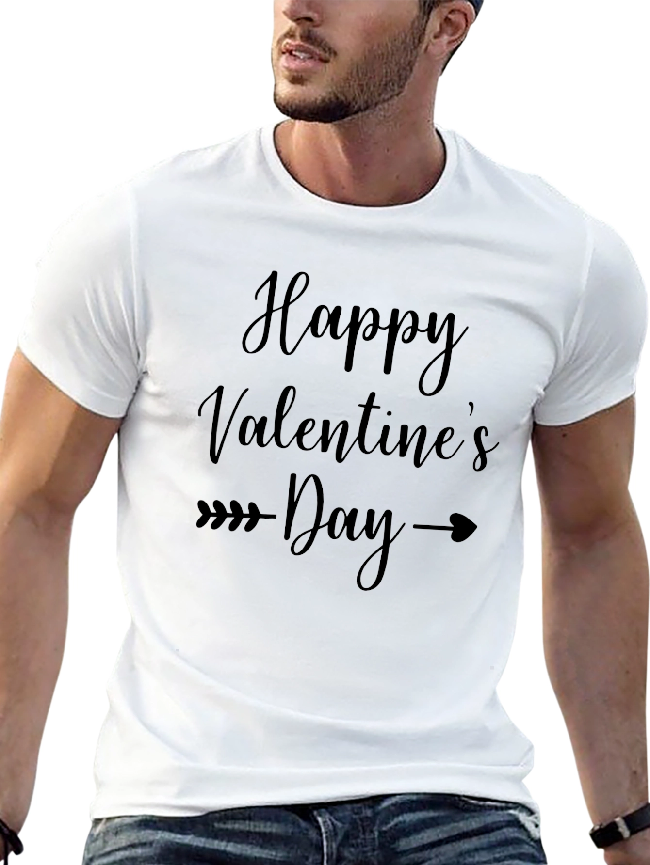 Happy Valentines Day Arrow Heart T-Shirt
