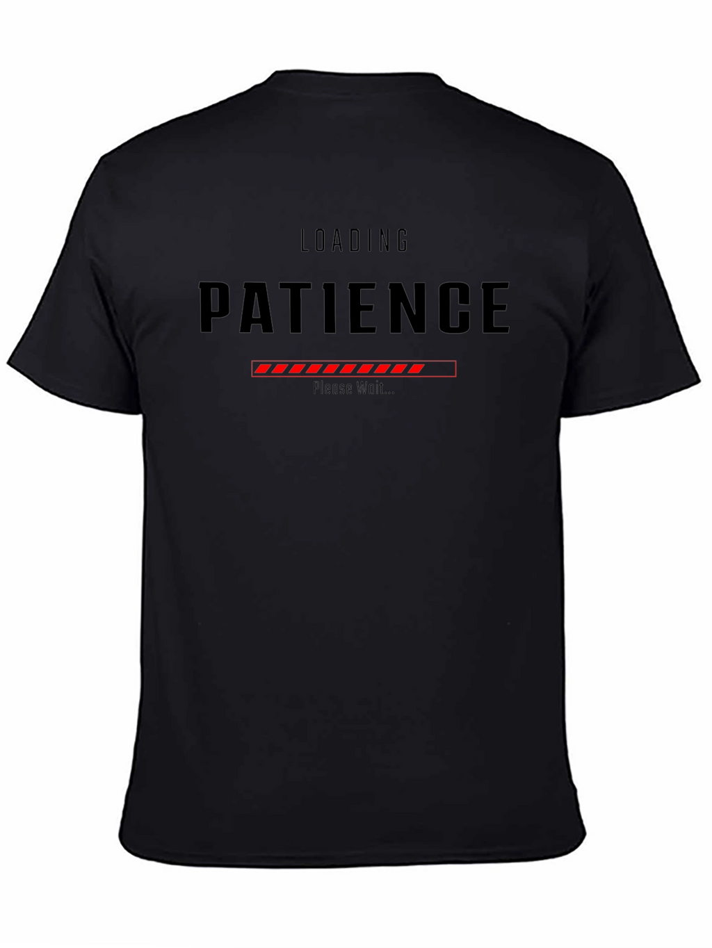 Loading Patience Graphic Tee - Black Casual Shirt