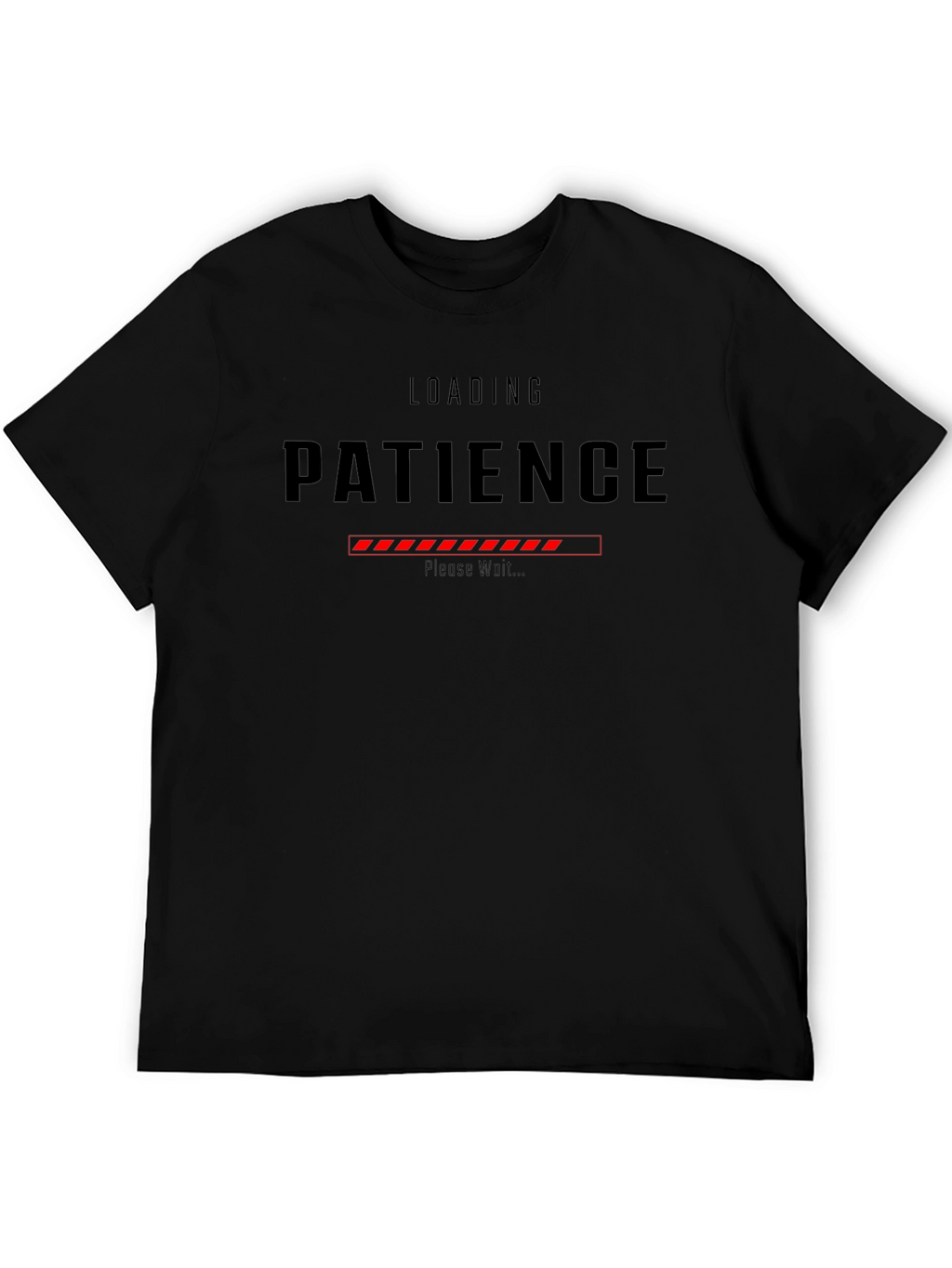 Loading Patience Graphic Tee - Black Casual Shirt