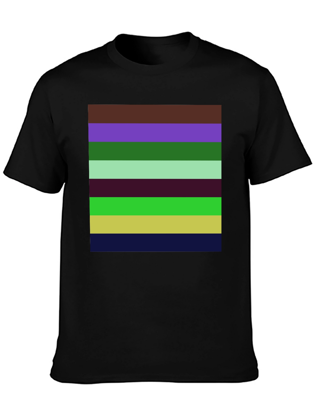 Striped Pattern Graphic T-Shirt