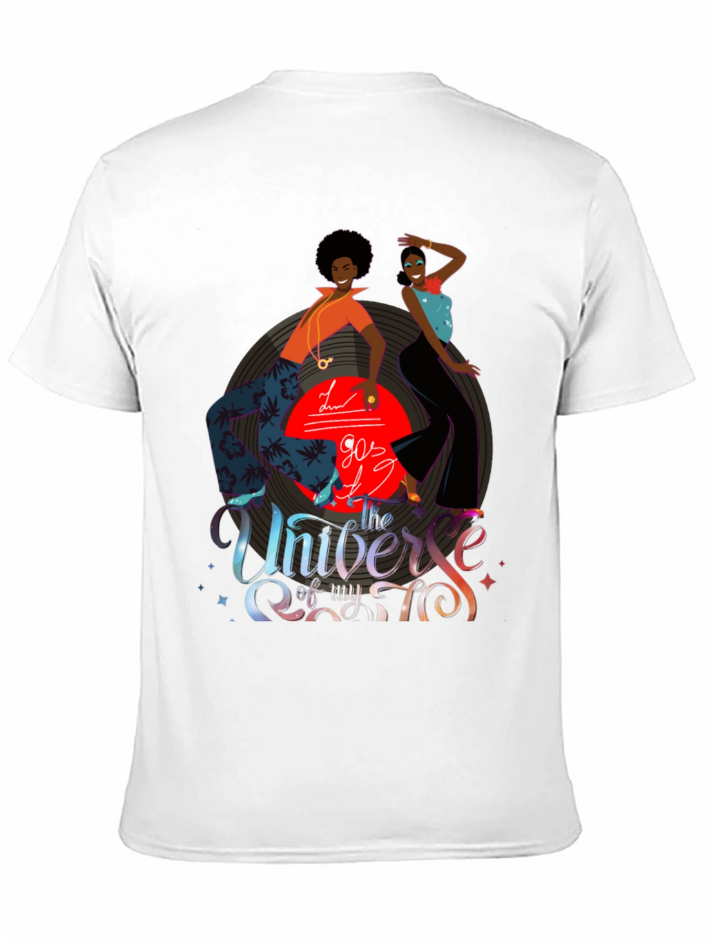 Retro 70s Disco T-Shirt Groovy Vinyl Graphic Tee