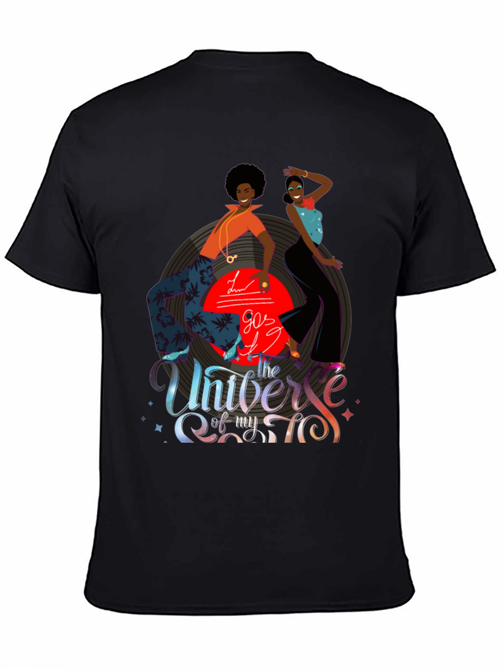 Retro 70s Disco T-Shirt Groovy Vinyl Graphic Tee