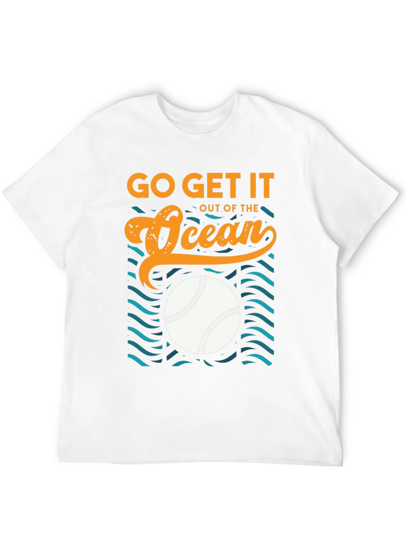 Go Get It Out of The Ocean Baseball T-Shirt