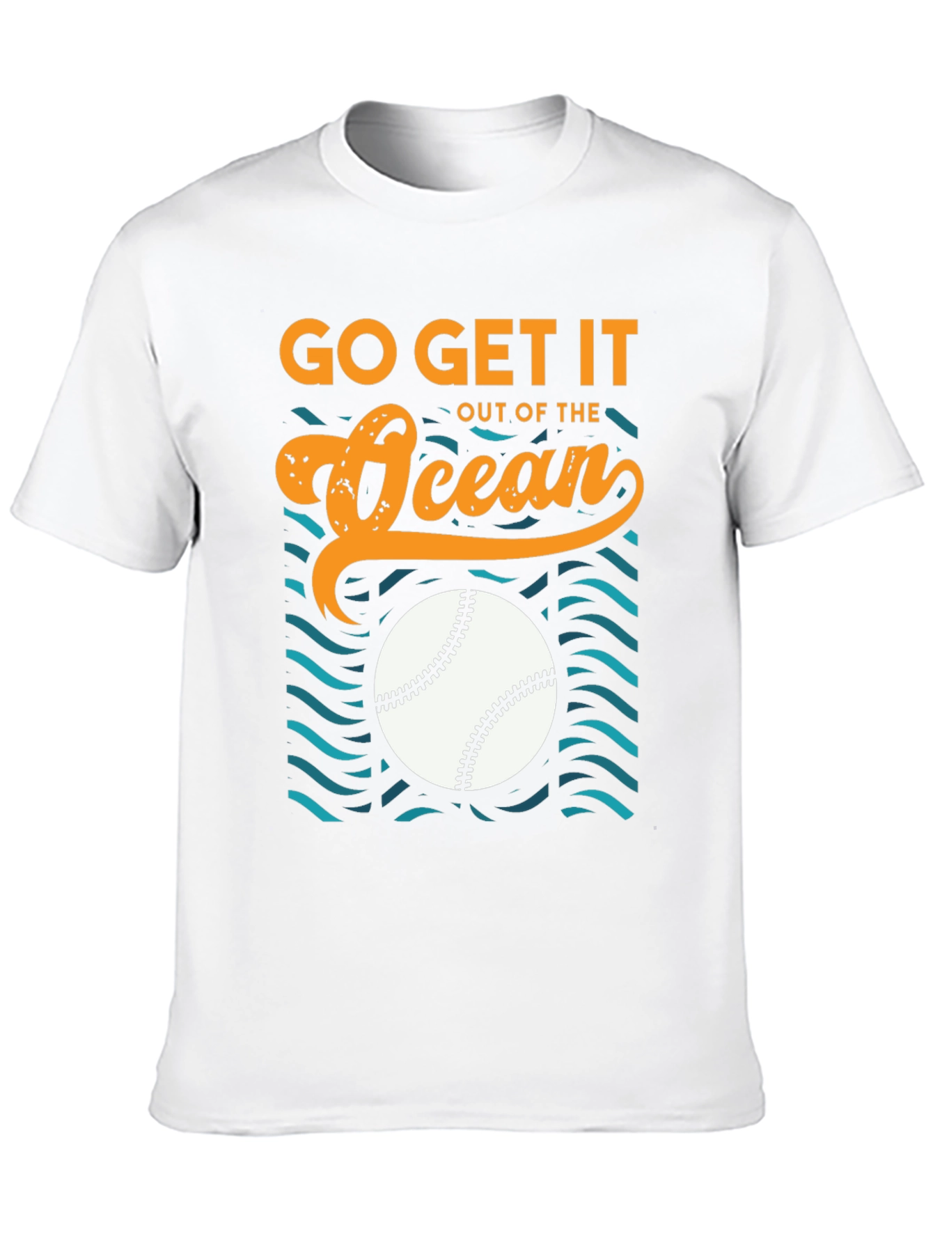 Go Get It Out of The Ocean Baseball T-Shirt