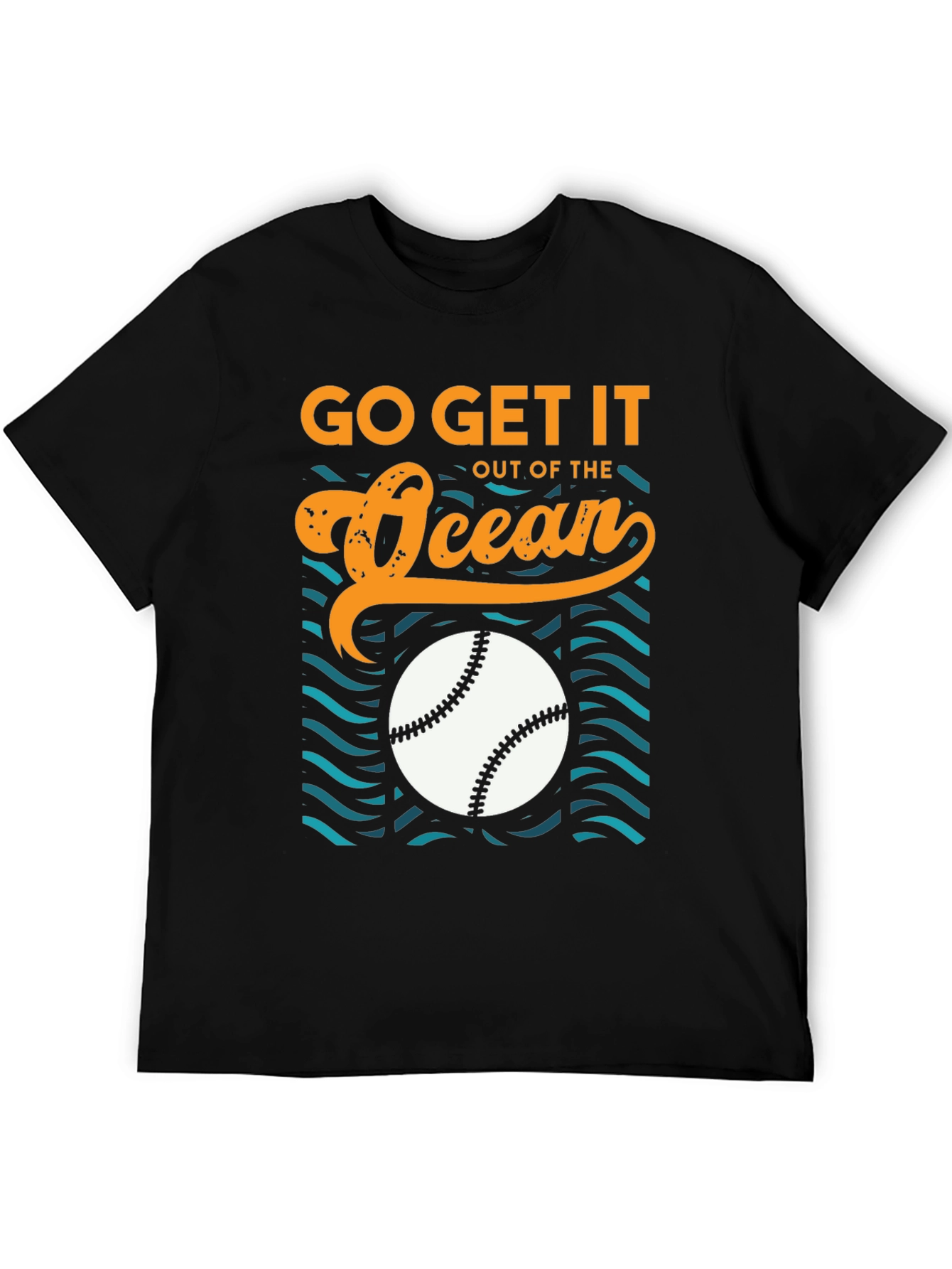 Go Get It Out of The Ocean Baseball T-Shirt