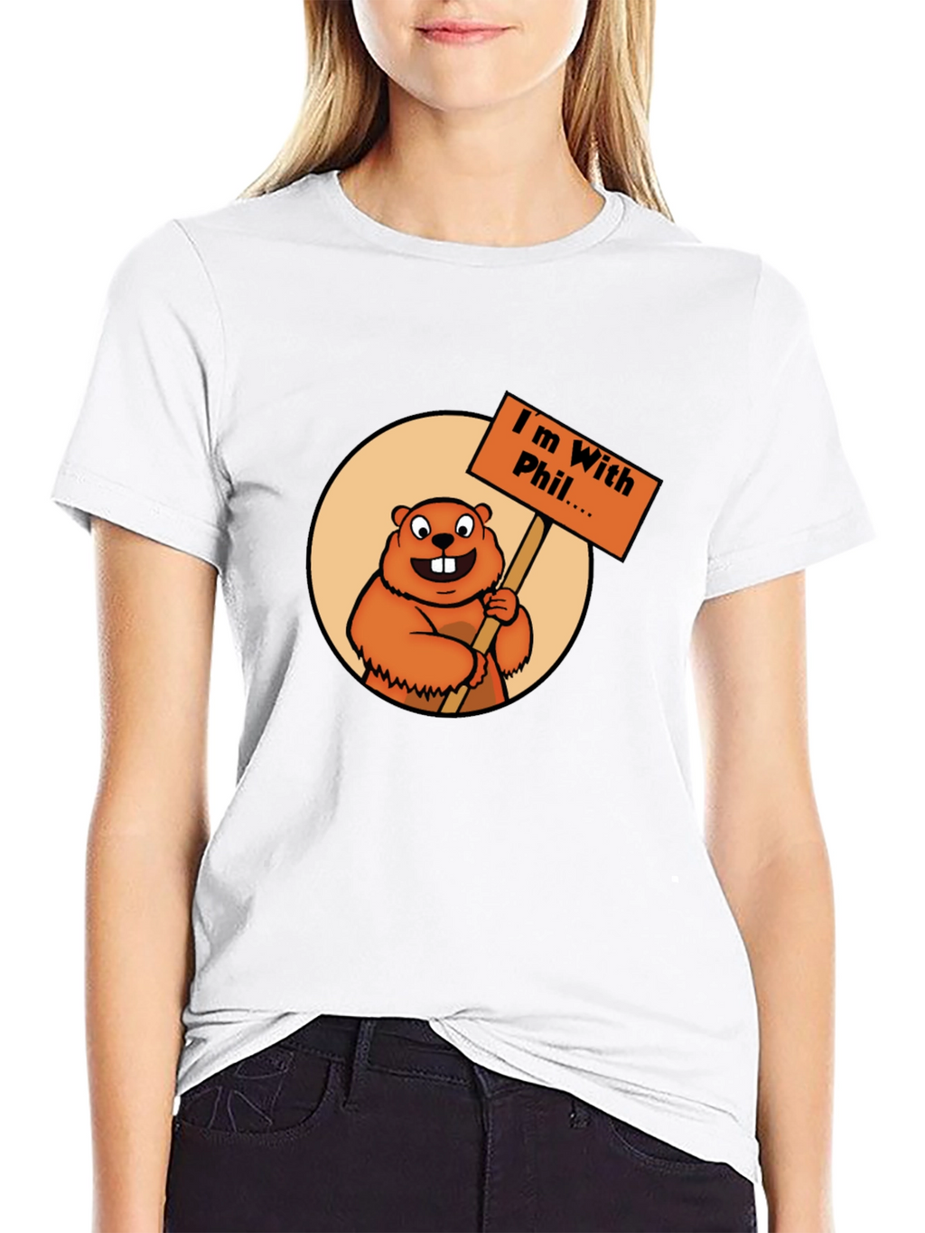 Im With Phil T-Shirt - Groundhog Day Apparel