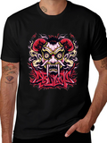 Oni Mask Graphic T-Shirt - Bold Design