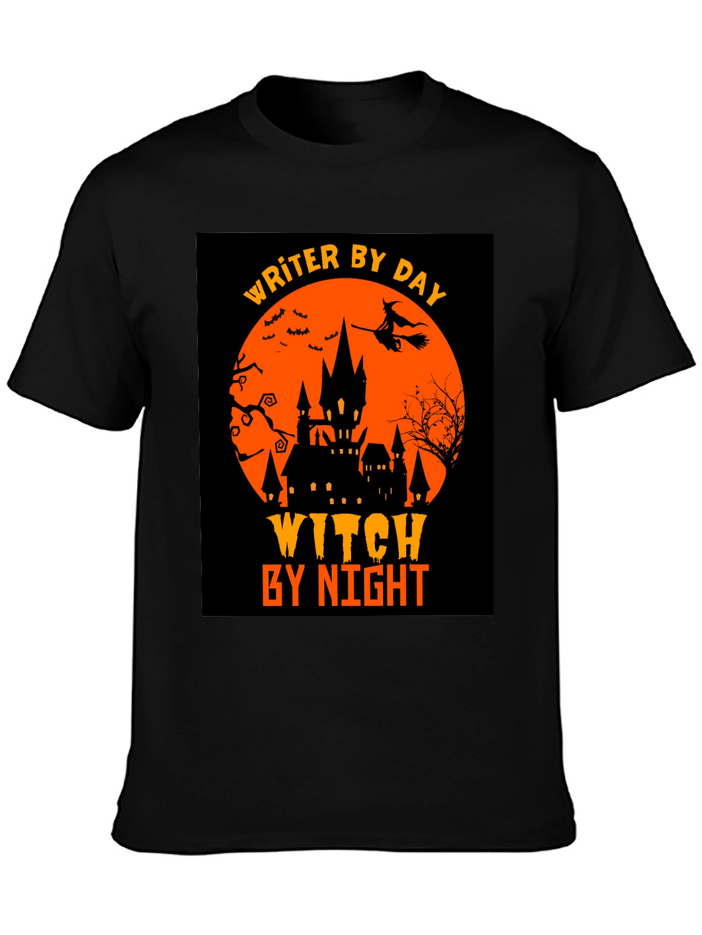 Writer By Day Witch By Night Halloween T-Shirt