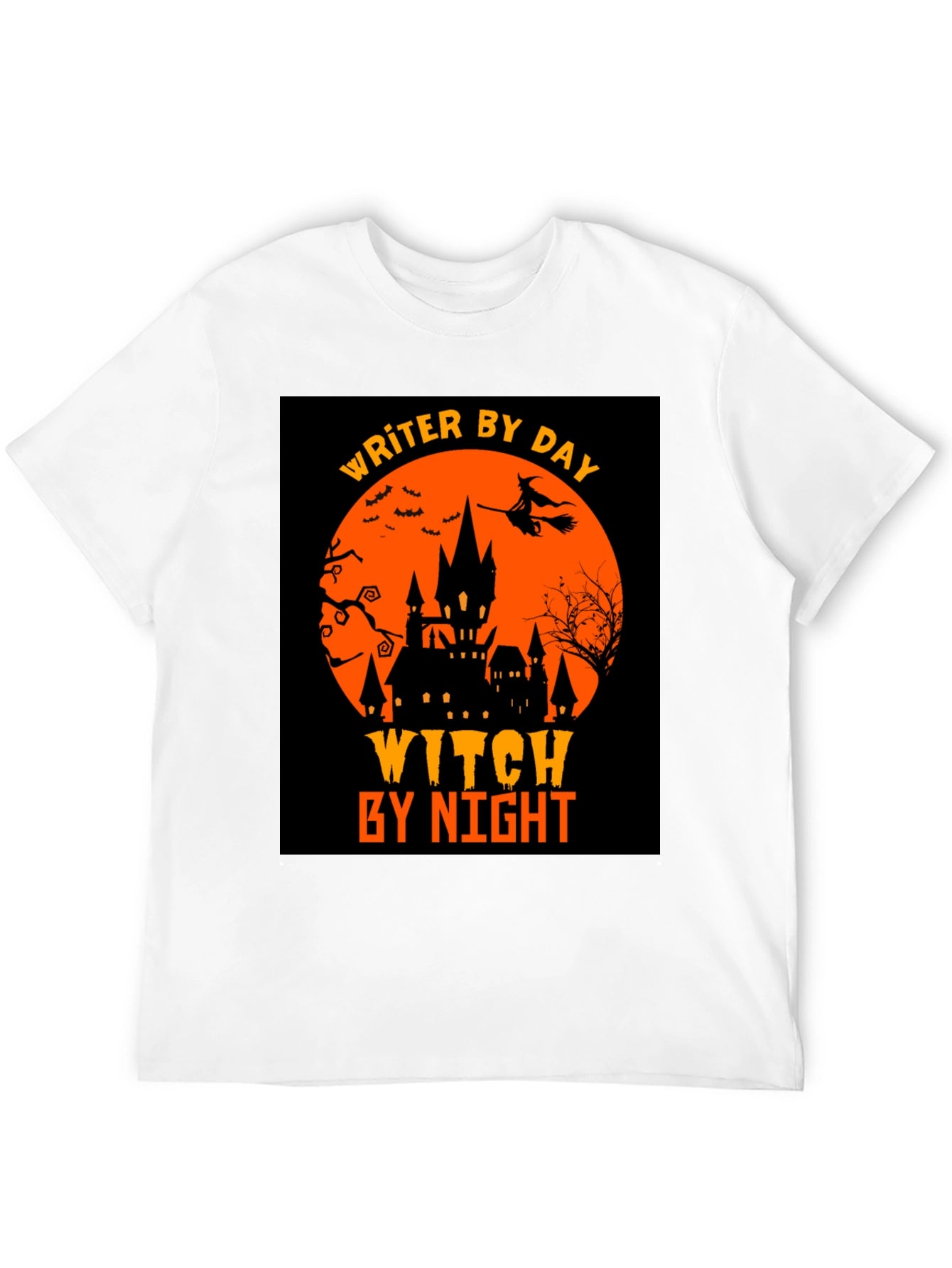 Writer By Day Witch By Night Halloween T-Shirt