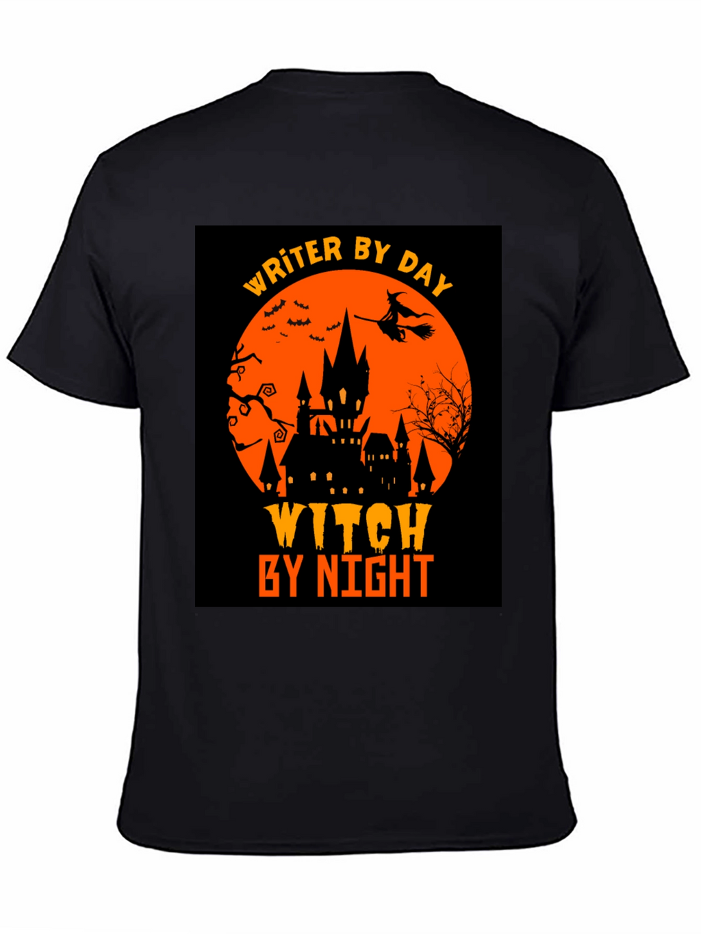 Writer By Day Witch By Night Halloween T-Shirt