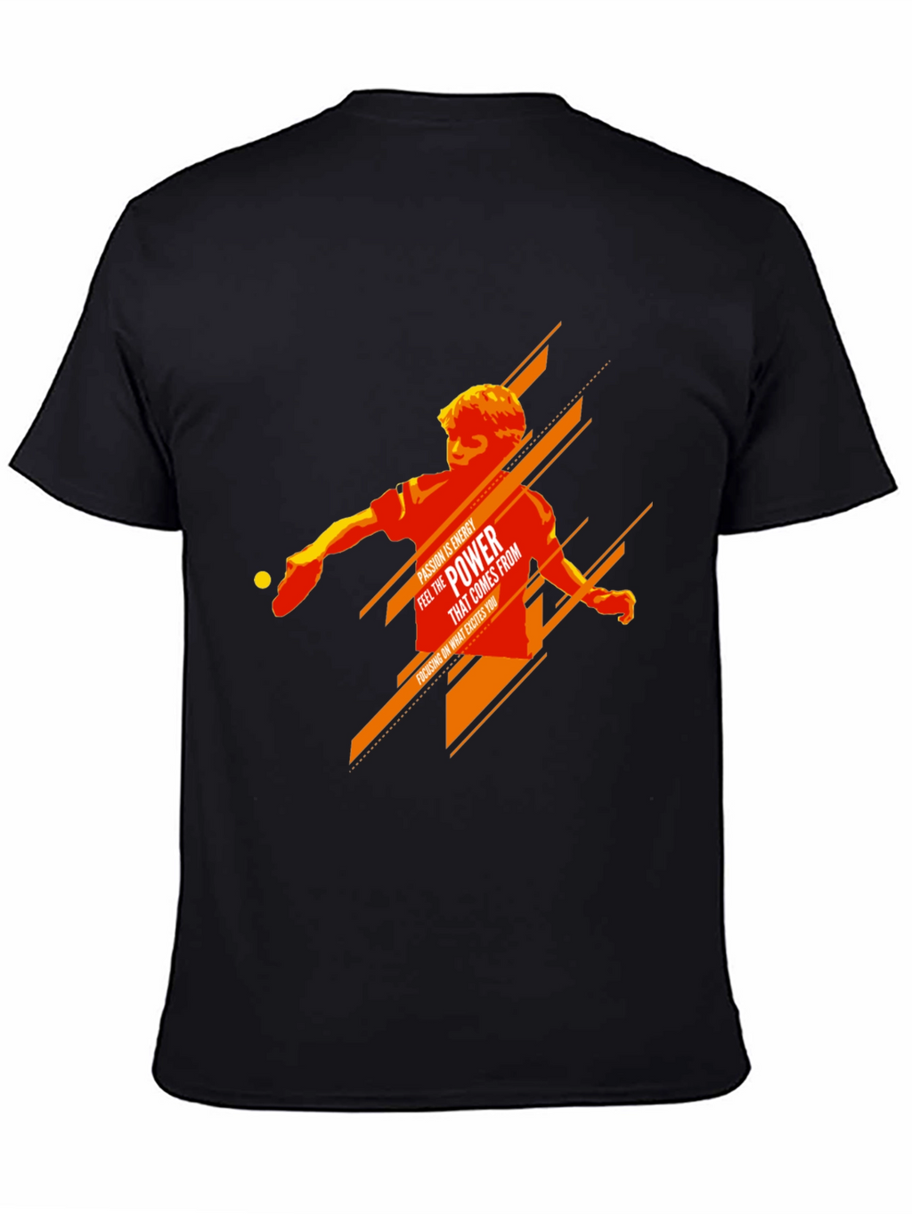 Table Tennis Power Graphic Tee - Passion Energy Shirt