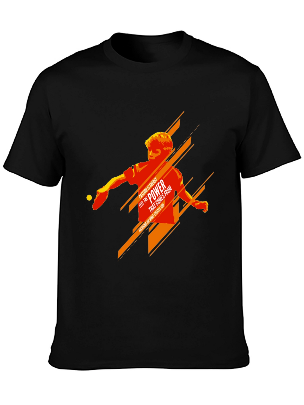 Table Tennis Power Graphic Tee - Passion Energy Shirt