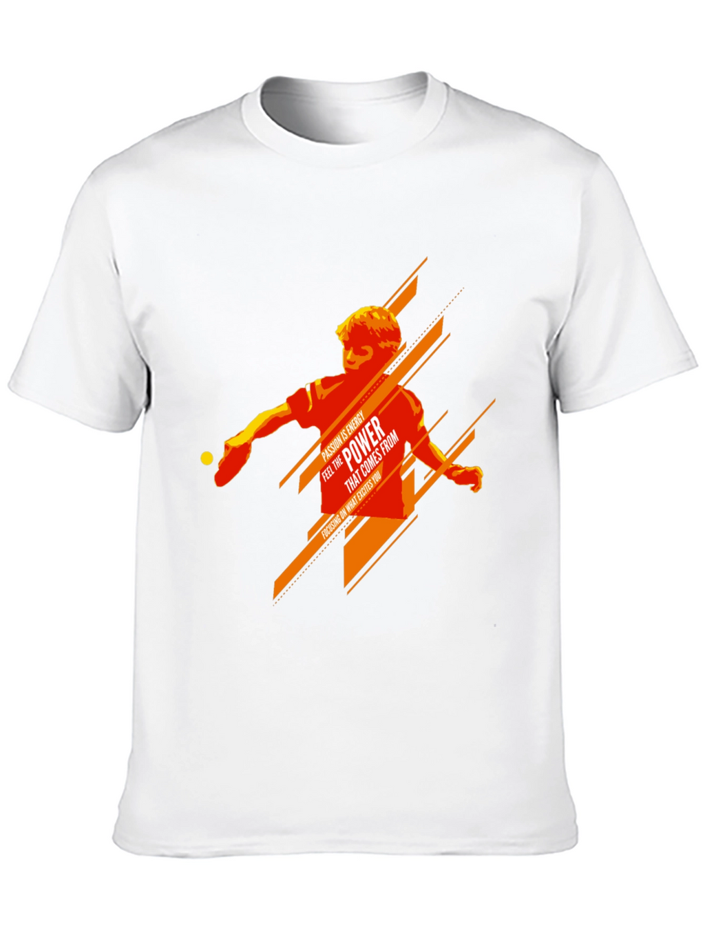 Table Tennis Power Graphic Tee - Passion Energy Shirt
