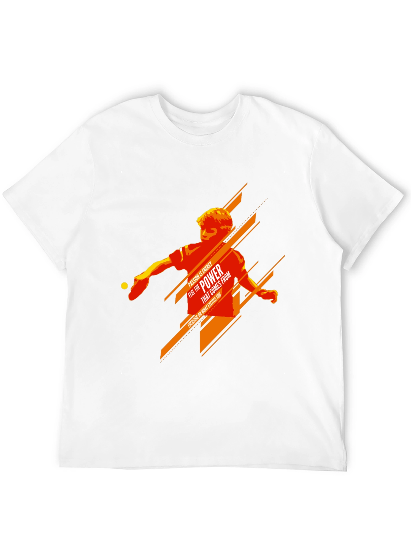 Table Tennis Power Graphic Tee - Passion Energy Shirt