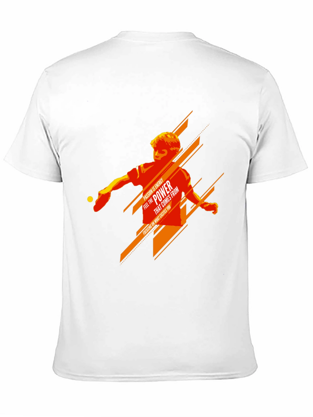 Table Tennis Power Graphic Tee - Passion Energy Shirt
