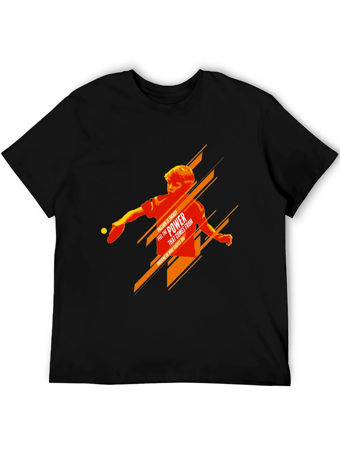 Table Tennis Power Graphic Tee - Passion Energy Shirt