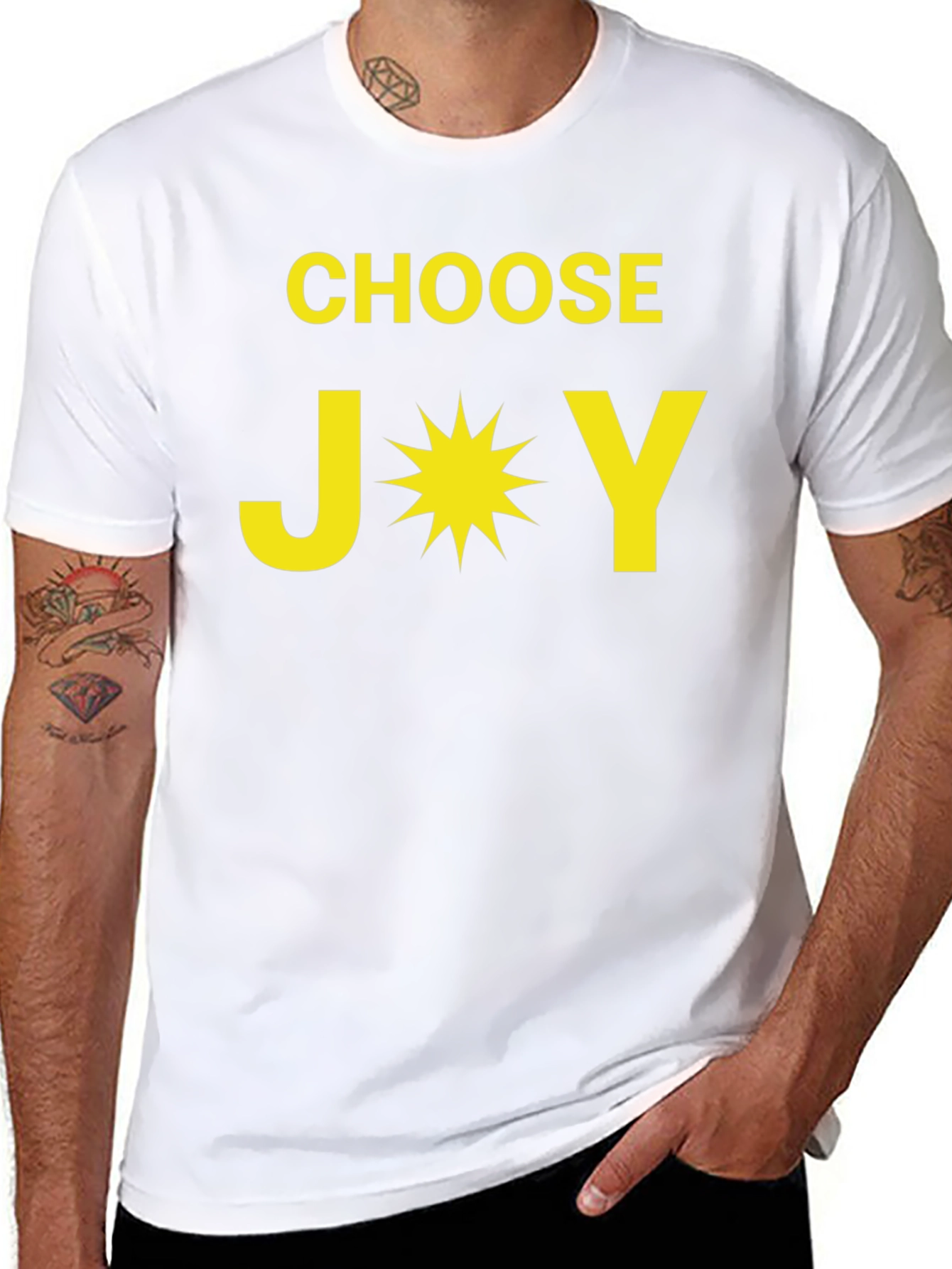 Choose Joy T-Shirt - Motivational Black Tee