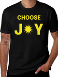 Choose Joy T-Shirt - Motivational Black Tee