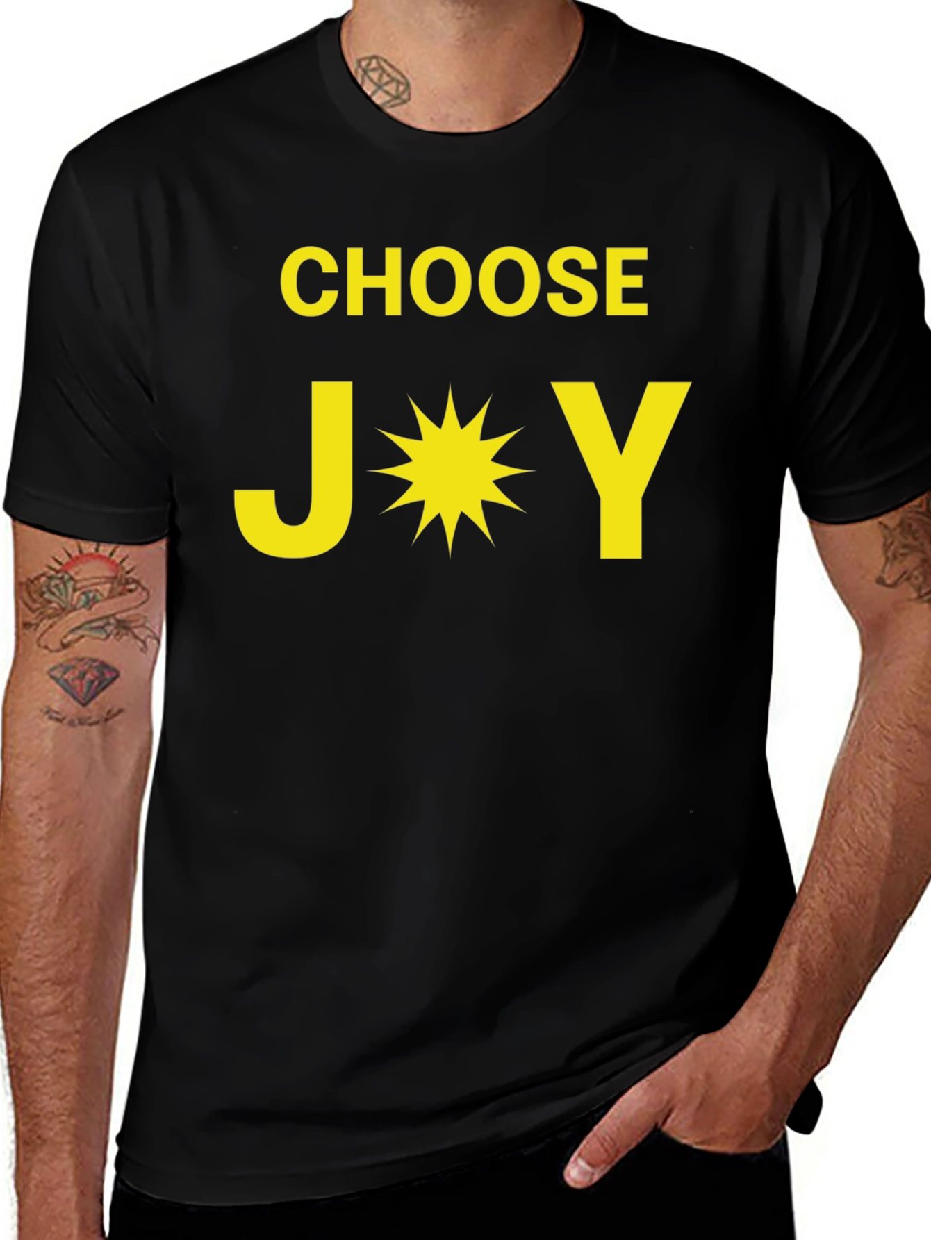 Choose Joy T-Shirt - Motivational Black Tee