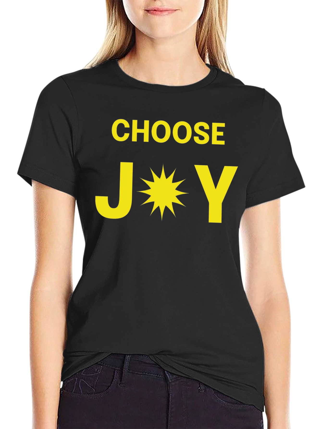 Choose Joy T-Shirt - Motivational Black Tee