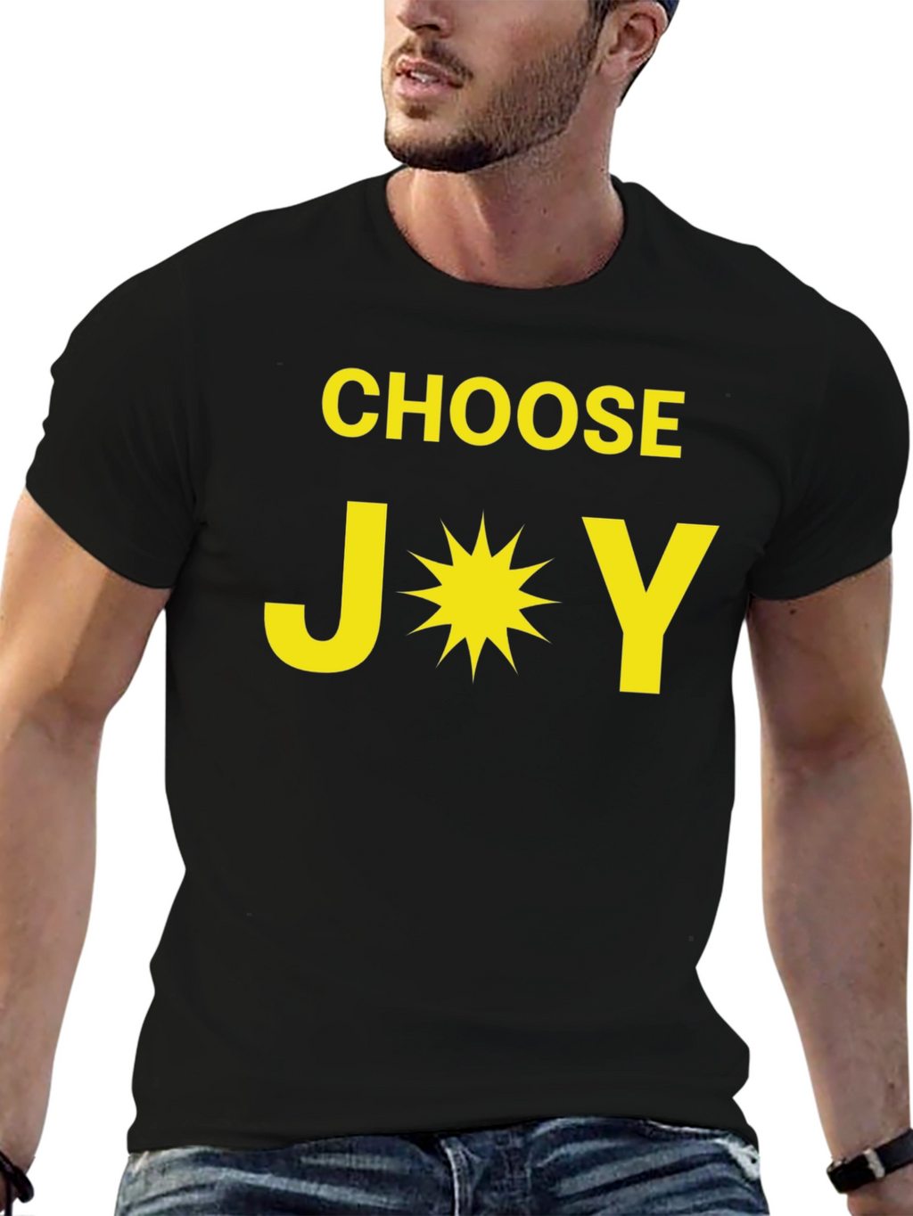 Choose Joy T-Shirt - Motivational Black Tee