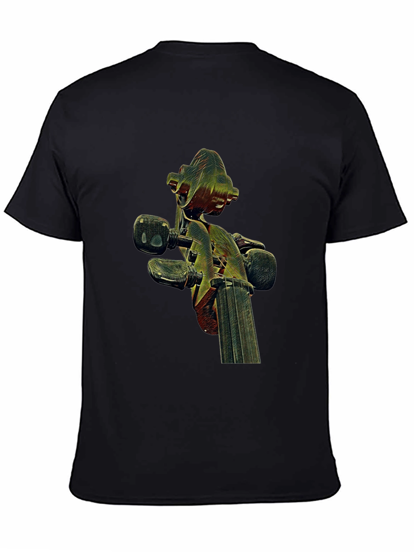 Violin Scroll Graphic Tee - Unique Music Lovers Shirt