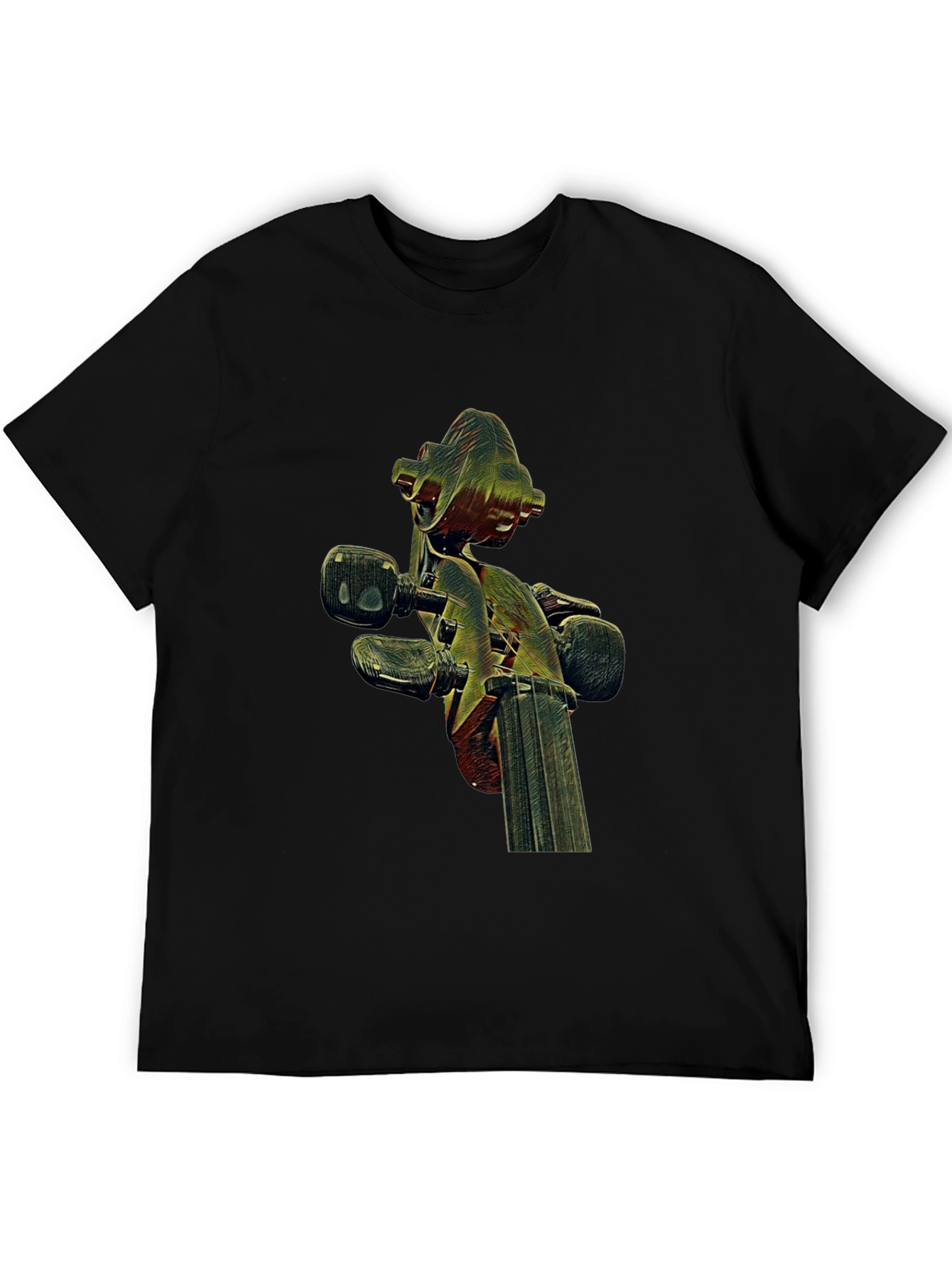 Violin Scroll Graphic Tee - Unique Music Lovers Shirt