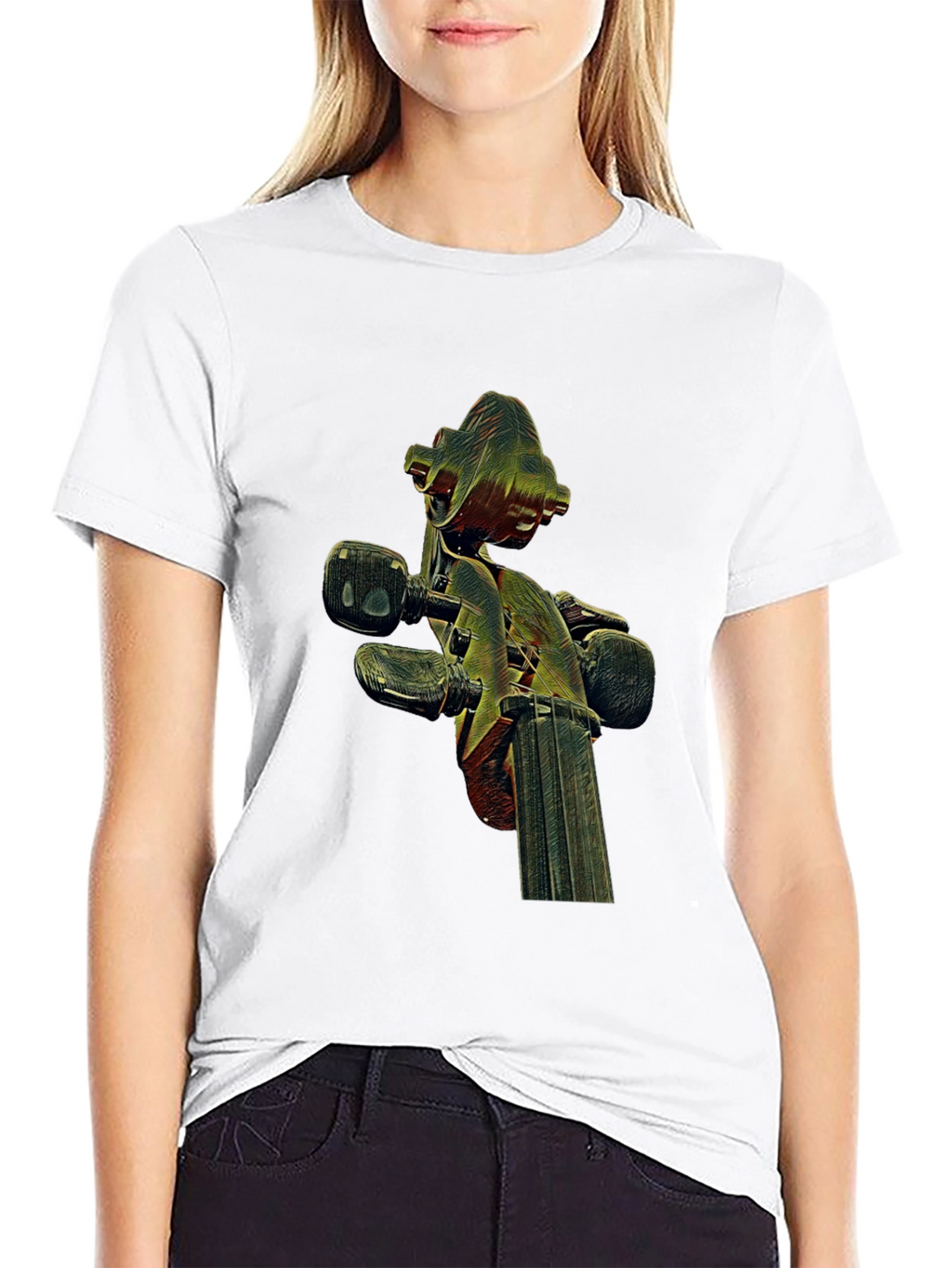 Violin Scroll Graphic Tee - Unique Music Lovers Shirt