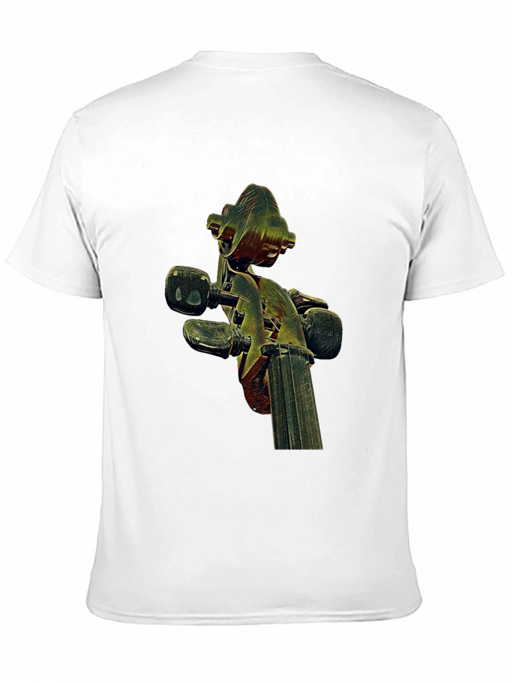 Violin Scroll Graphic Tee - Unique Music Lovers Shirt