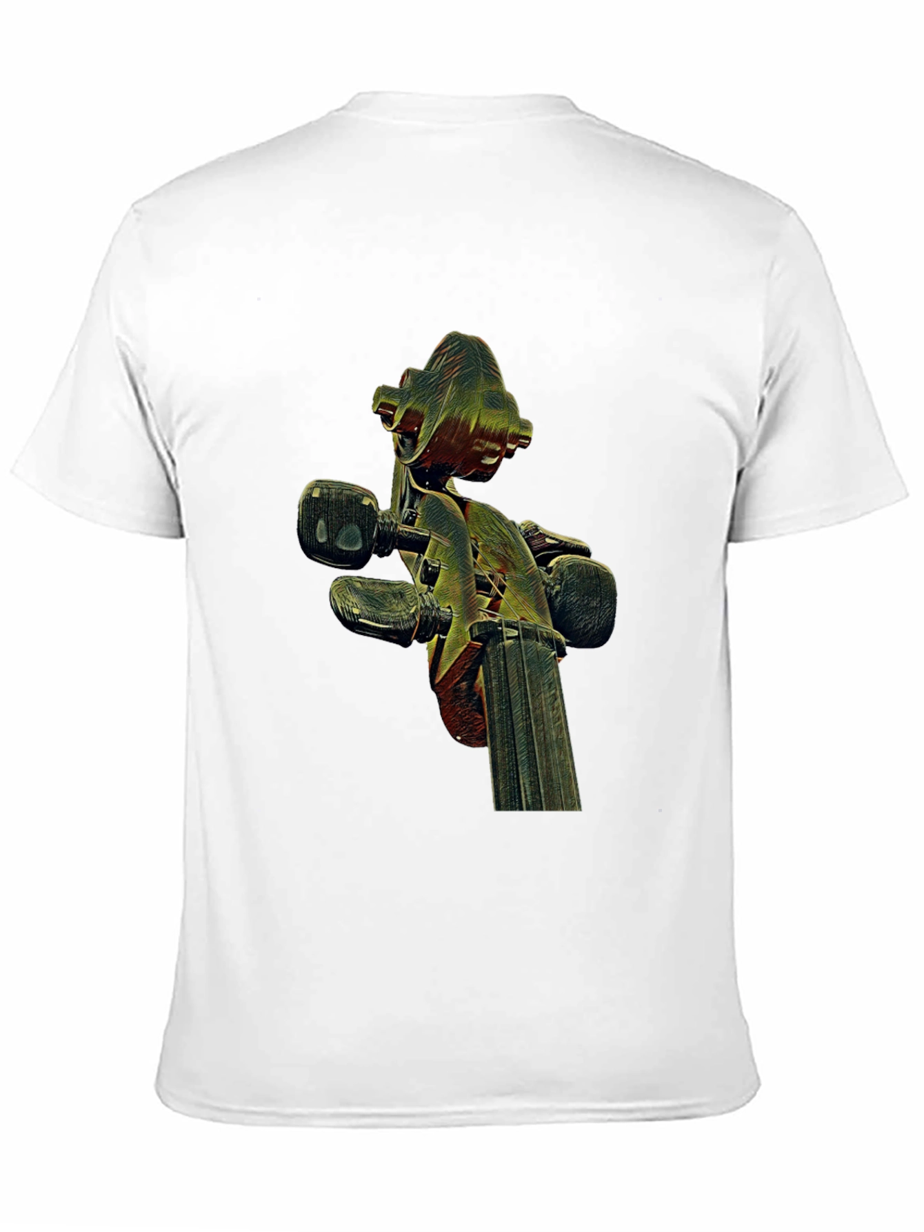 Violin Scroll Graphic Tee - Unique Music Lovers Shirt
