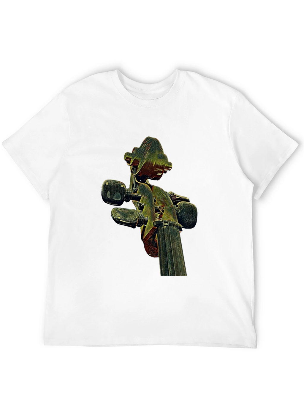 Violin Scroll Graphic Tee - Unique Music Lovers Shirt