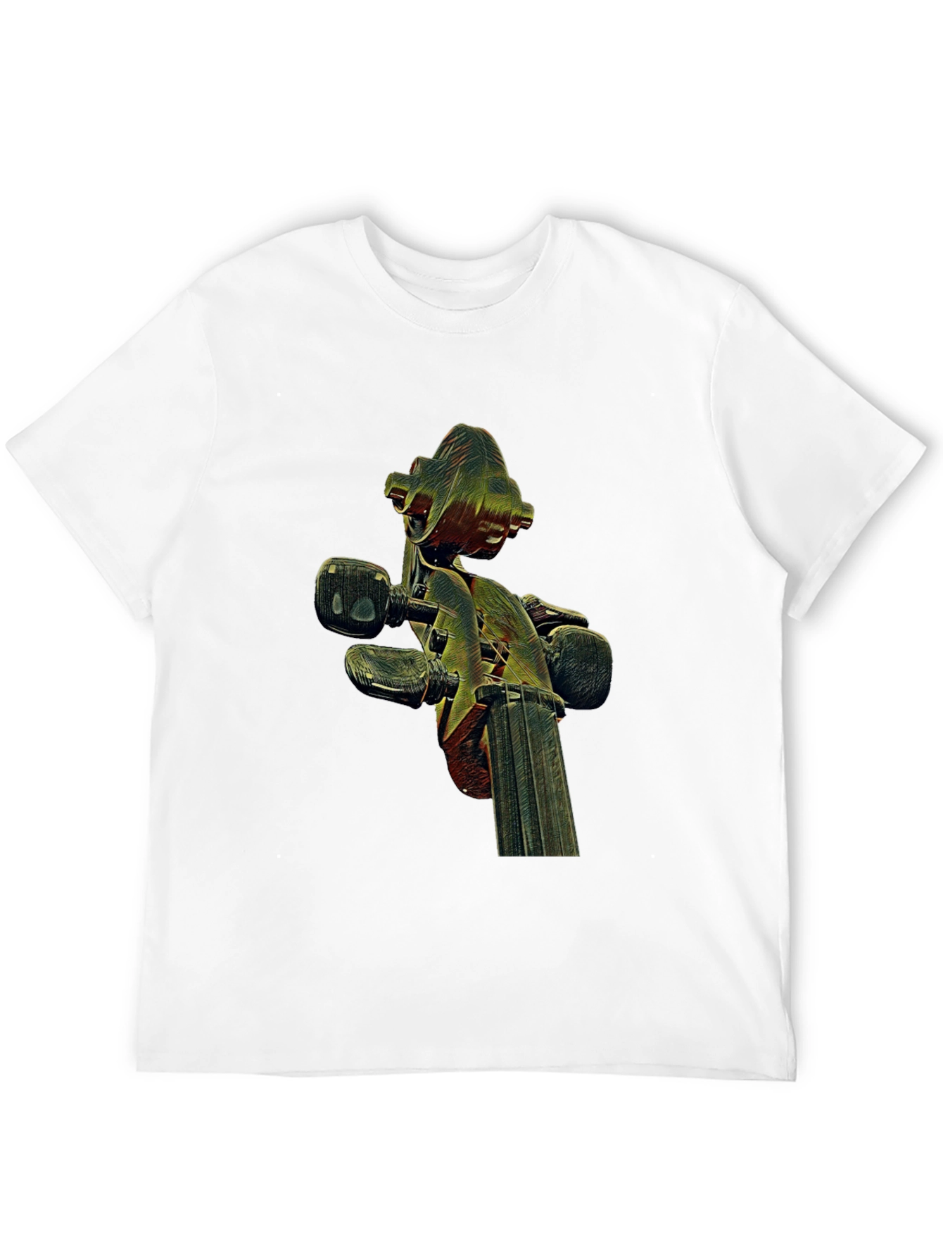 Violin Scroll Graphic Tee - Unique Music Lovers Shirt