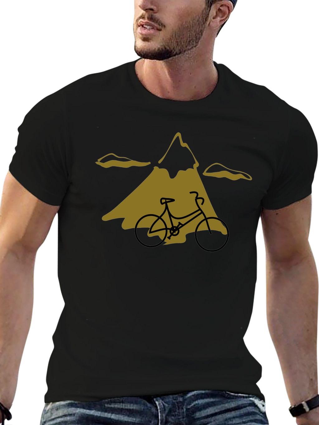 Mountain Bike Graphic Tee - Black
