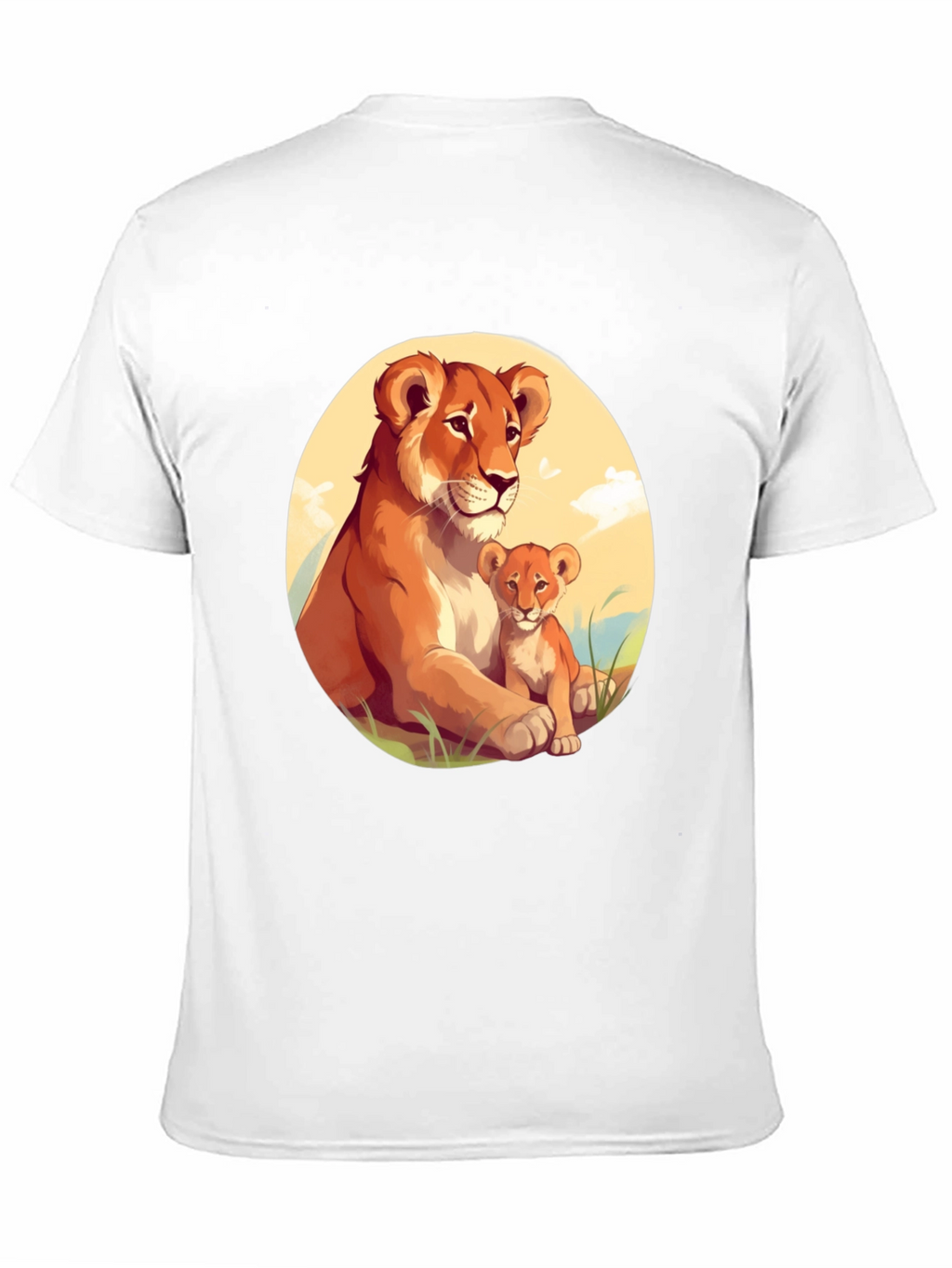 Lioness & Cub Graphic Tee - Black