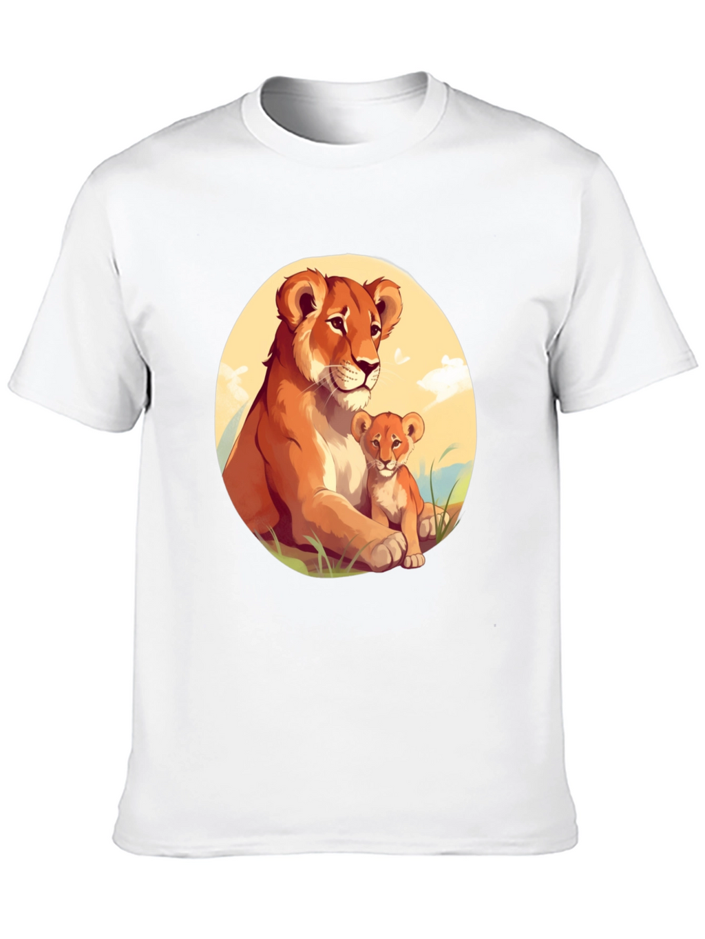 Lioness & Cub Graphic Tee - Black
