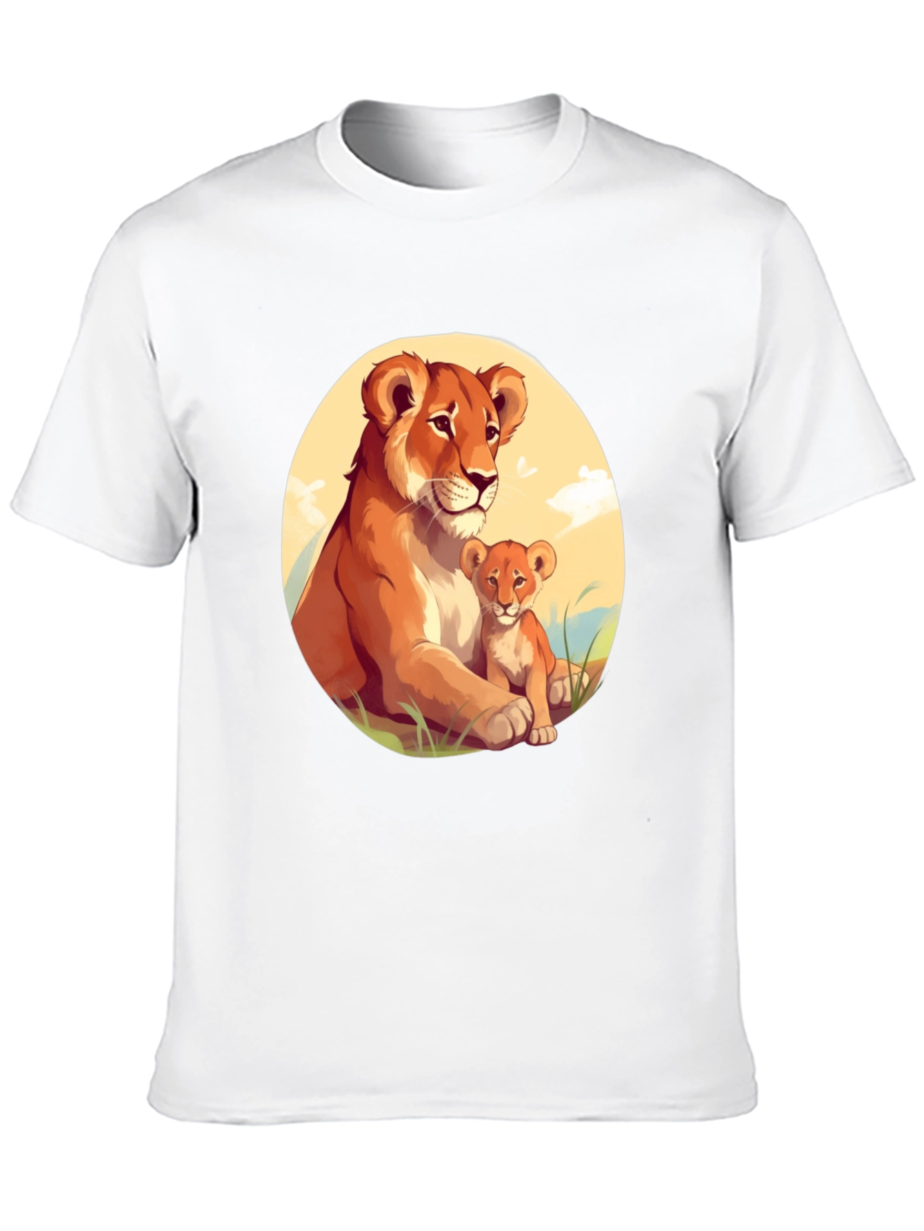 Lioness & Cub Graphic Tee - Black