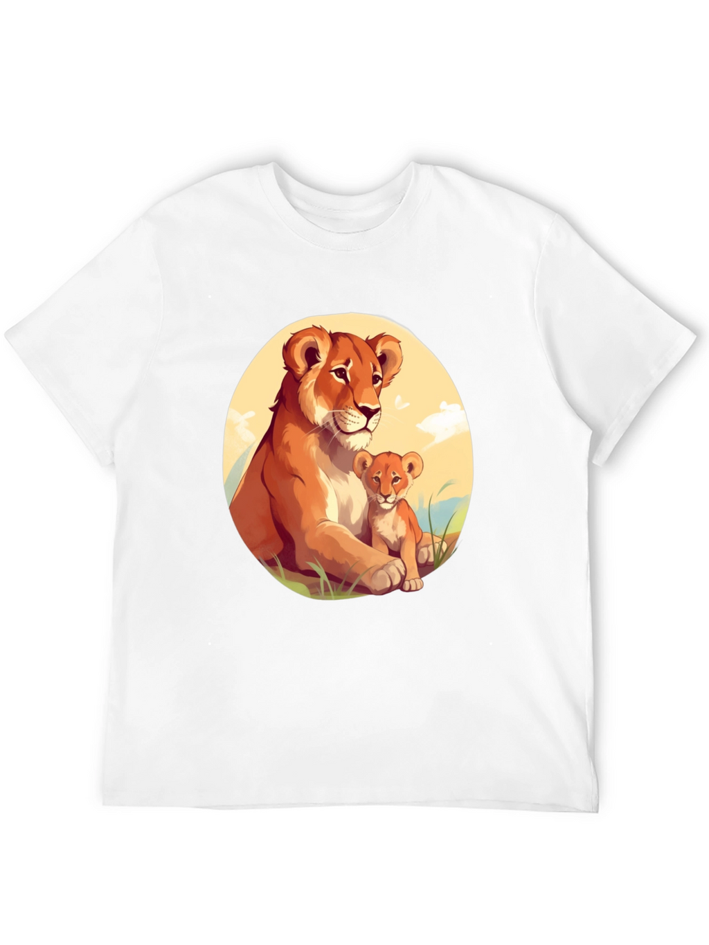 Lioness & Cub Graphic Tee - Black