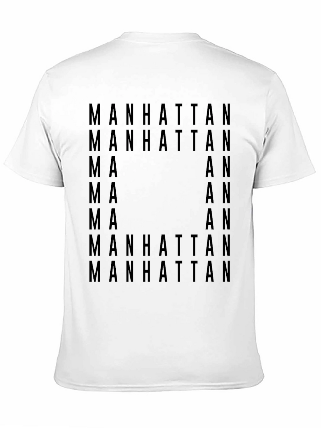 Manhattan Graphic Print Black T-Shirt