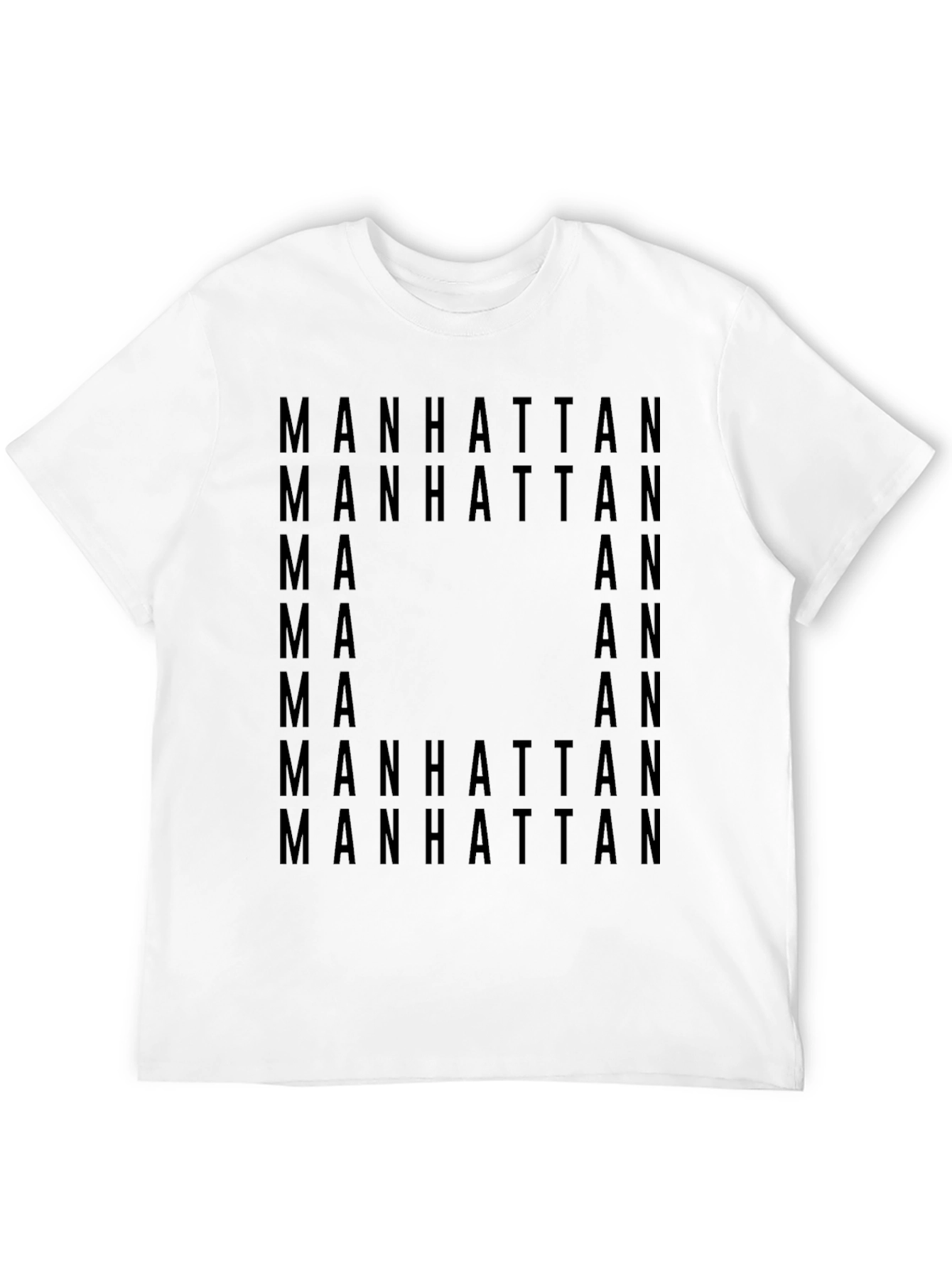 Manhattan Graphic Print Black T-Shirt