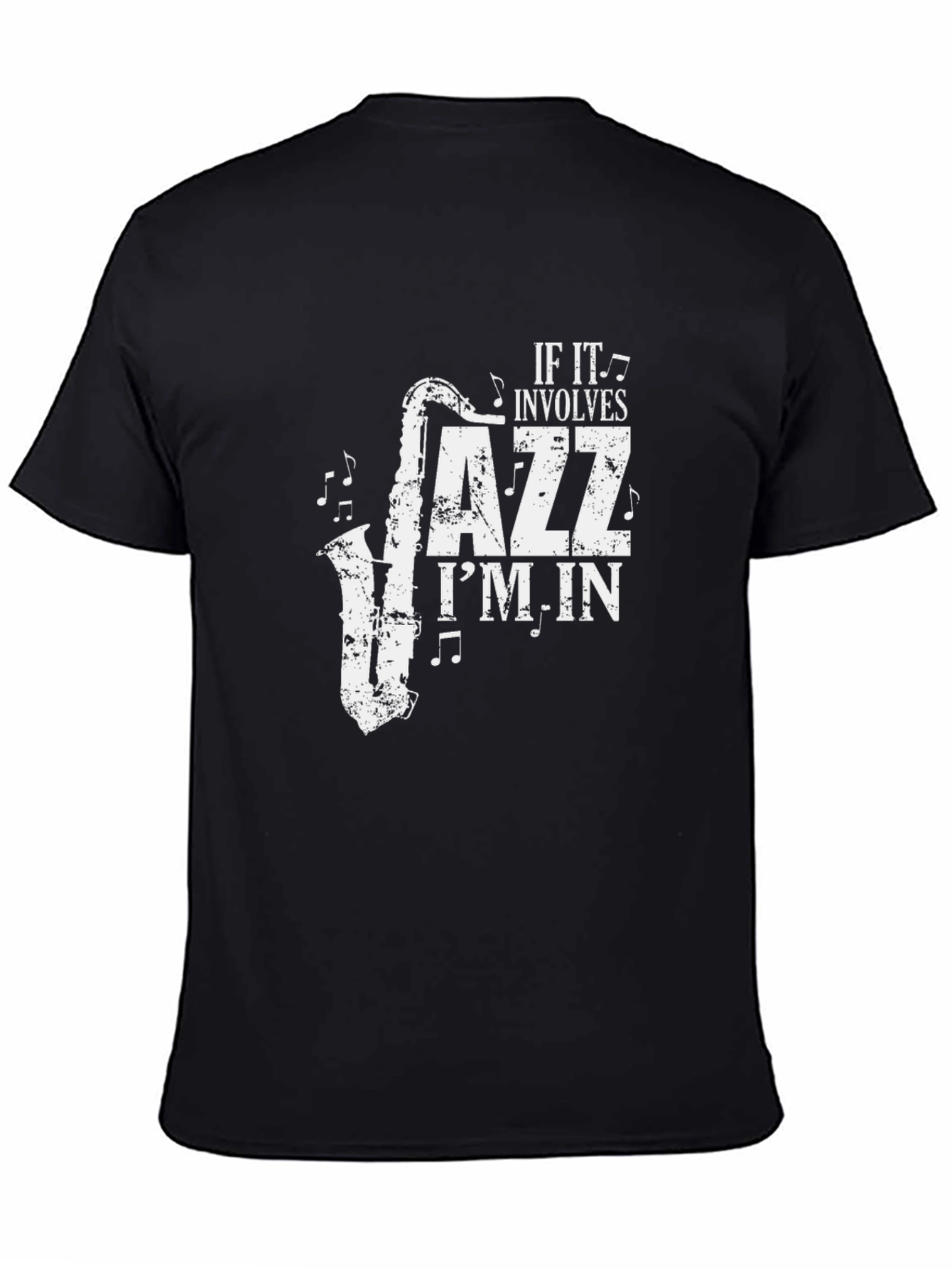 Jazz Saxophone Graphic Tee - If It Involves Jazz Im In