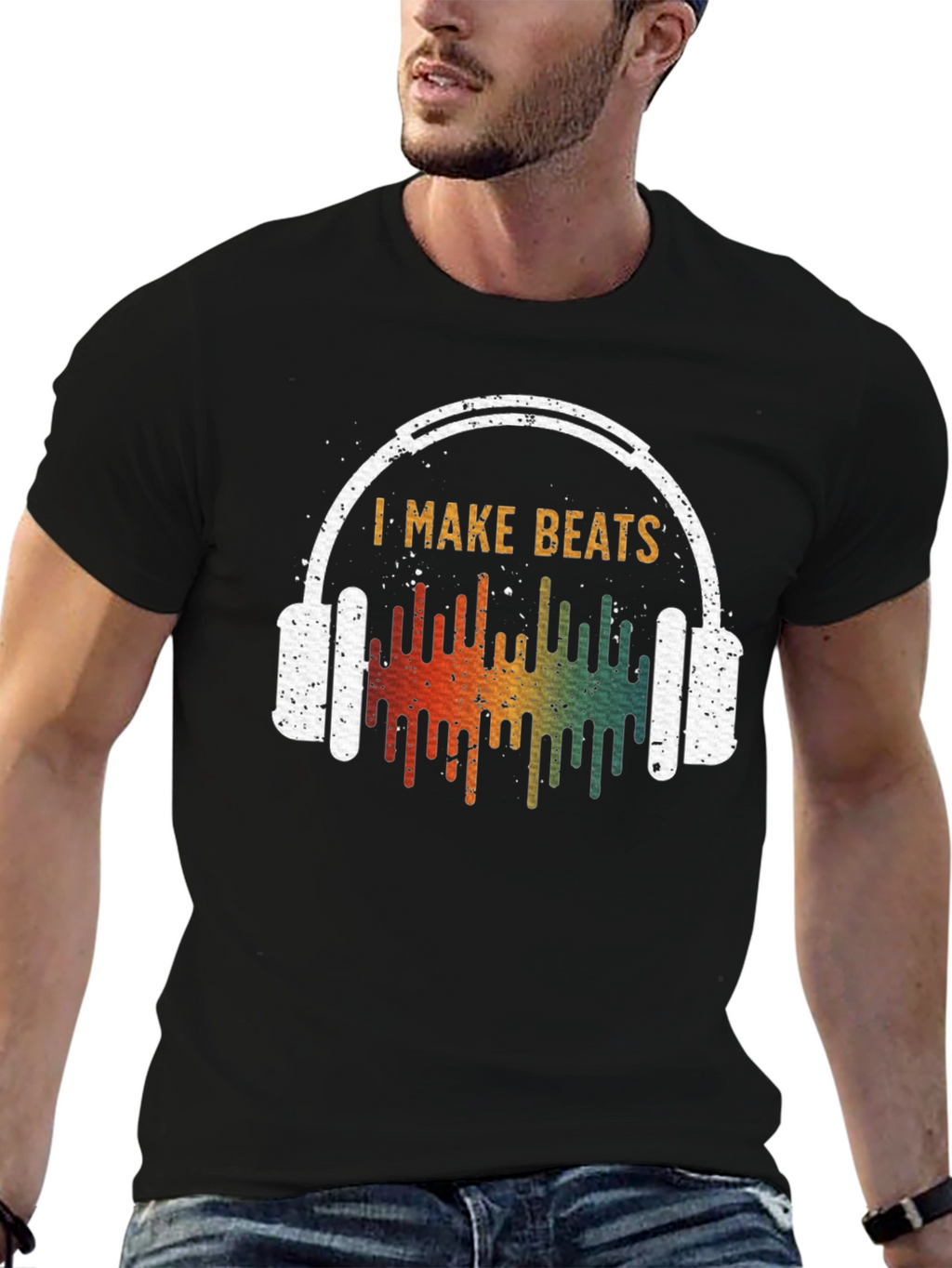 I Make Beats Graphic Tee - Music Producer T-Shirt